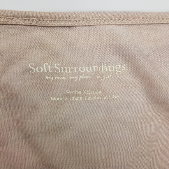 Soft Surroundings Blush Ombre Long Sleeve Sz XSP - Picture 6 of 8